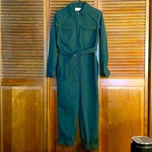 Green jumpsuit